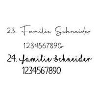 Türschild Schiefer handbemalt Eure Familie Wunschtext und Schriftart rund ø 20 cm, Schieferschild, Familienschild Bild 5