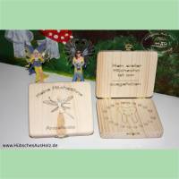 Milchzahnbox aus Holz Zahnfee, personalisiert / Milchzahndose aus Holz / Zahndose / Zahnbox / Holzbox Zähne Bild 1