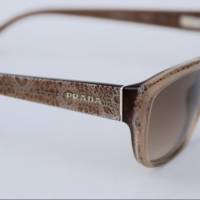 Vintage Prada Sonnenbrille braun Spitzen-Muster Bild 2