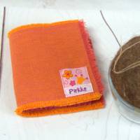Nadelbuch pink mit orange, Nadelmäppchen, Nadelheft für Nähnadeln Bild 3