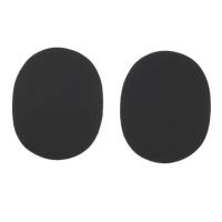 Köper-Flecken, Bügelflicken, Ovalform, 2 Stück im Blister, zum Aufbügeln, schwarz, 1,50 € je Stück Bild 1