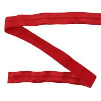 Einfassband, elastisch, eine Seite glänzend, 19mm breit, rot Bild 3