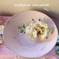 Shabby Schale rosa gekalkt Bild 1