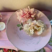 Shabby Schale rosa gekalkt Bild 6