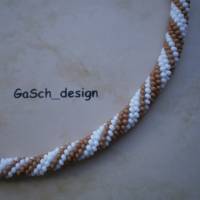 Häkelkette, gehäkelte Perlenkette * Reh im Schnee Bild 2