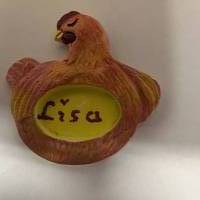 Serviettenhalter Huhn - 1 Figur aus hochwertigem Stuckgips zum selber Malen Bild 6