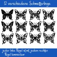 Plottdatei Pop-Up Karte 3D Schmetterling „Ein lieber Gruß“, zum Valentinstag, zur Geburt oder zum Geburtstag Bild 10