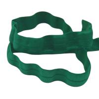 Einfassband, elastisch, eine Seite glänzend, 19mm breit, grün Bild 1
