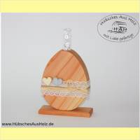 Osterei-Vase / Holzvase / Blumenvase aus Holz, Holzei / Ei / Ostern / Osterdeko / Holzdeko / Vase aus Holz / Reagenzglas Bild 2