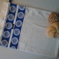 Brotbeutel *Nonno* blau Baumwolle weiß mit Kordel von friess-design Bild 1