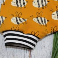 Bienen Sommerstrampler Romper Strampler Tiere Waldtiete handmade Kinderkleidung Bild 4