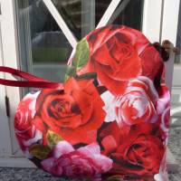 Dekoherz 'Rosenblüten' mit wohlriechenden Rosenblütenblättern als Füllung, Geschenk Muttertag Bild 1