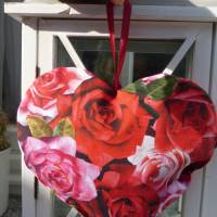 Dekoherz 'Rosenblüten' mit wohlriechenden Rosenblütenblättern als Füllung, Geschenk Muttertag Bild 2