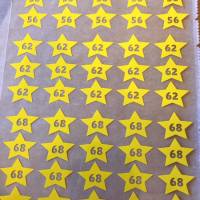 Bügelbild Sterne Kleidergrößen zum aufbügeln - 45 Stk. Freie Farbwahl - Wunschgrößen - Größen Nummern - Label für alle G Bild 6