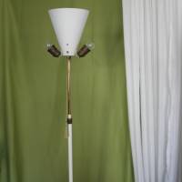 Mid Century Stehlampe mit großem Schirm Bild 8