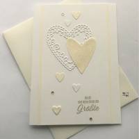 Valentinstagskarte Liebeskarte gefertigt in Handarbeit mit Stampin'Up Material u.a. Bild 1