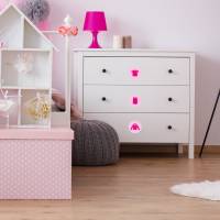Möbelaufkleber Ordnungssticker für Kleidung pink/rosa Bild 2