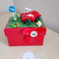 Geldgeschenk Geschenkbox zum Geburtstag Motto: endlich 18 Auto - Führerschein Bild 2