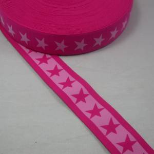 1 m tolles, weiches Sternen-Gummiband 40 mm,pink Bild 4