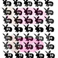 Bügelbild Kleidergrößen Hasen  - 40Stk - Freie Farbwahl - Wunschgrößen - Größen Nummern - Label für alle Größen Bild 8