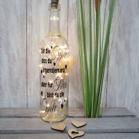 Leuchtflasche mit Spruch Bild 3