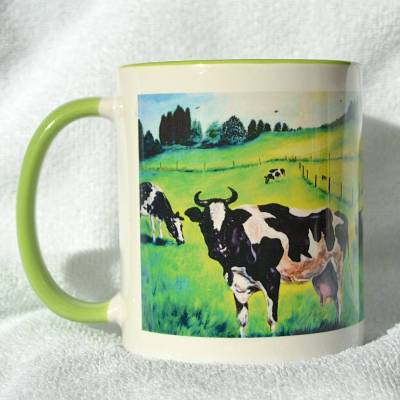 Hübsche Keramiktasse – Ein von der Sonne verwöhnter Tag