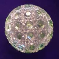 Vintage  Art Deco Glasdose Schmuckdose Kristallglas Bild 6