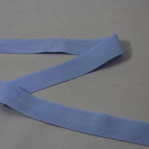 1m elastisch Einfassband, Schrägband 20mm hellblau Bild 1