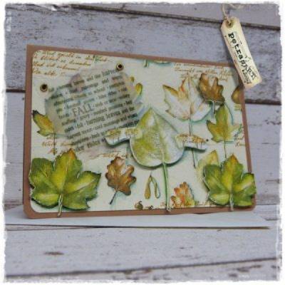 Grußkarte "Herbstzeit in 3D"