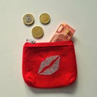 kleine Geldbörse/Portmonee aus Filz mit Name oder Wunschmotiv Bild 4