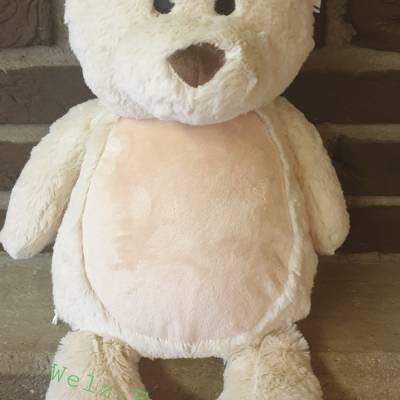 Bär - Kuscheltier individuell bestickt zur Geburt, Taufe, Geburtstag oder weiteren Anlässe