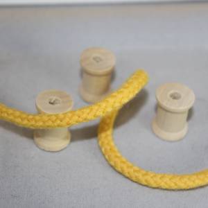 1 m Baumwollkordel, 5-6 mm, gelb Bild 1