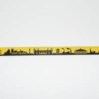 2 m oder mehr Dortmund Skyline Webband in schwarz-gelb und in schwarz-weiß - Lieferung in einem Stück! Bild 3