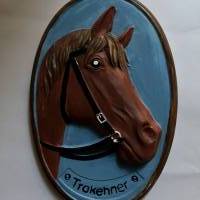 Pferd Trakener - 1 Gipsrohling ca. 17cm mit Anhänger male dein eigenes Pferd nach Bild 4