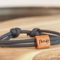 Holzarmband personalisiert mit Wunschgravur, Armband mit Gravur Bild 3