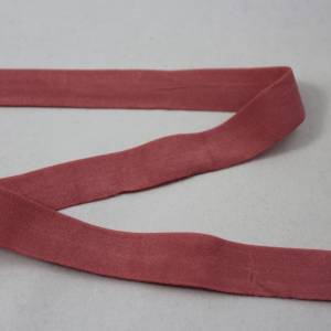 1 m elastisch Einfassband, Schrägband 20mm altrosa Bild 1