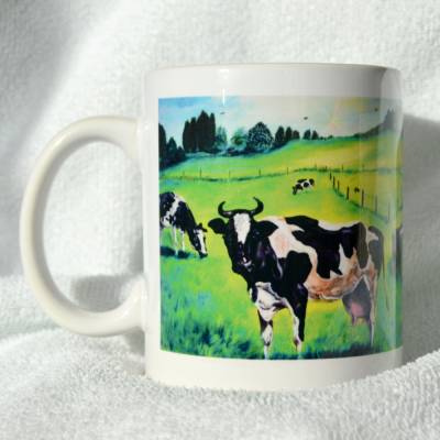 Hübsche Keramiktasse – Ein von der Sonne verwöhnter Tag