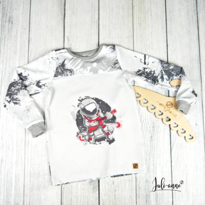 Langarm-Shirt Astronaut mit Gitarre