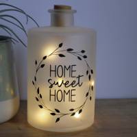 Flaschenlicht "Home Sweet Home" aus der Manufaktur Karla Bild 1