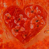 Keramiktasse mit Herz - Herzblüten Bild 5
