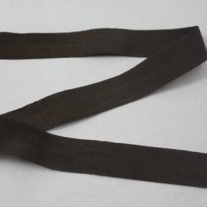 1 m elastisch Einfassband, Schrägband 20 mm braun Bild 1