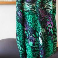 lila grünes Jerseykleid , XXL , langes Jerseykleid , Unikat Bild 5