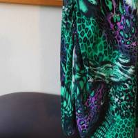 lila grünes Jerseykleid , XXL , langes Jerseykleid , Unikat Bild 8