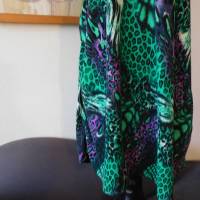 lila grünes Jerseykleid , XXL , langes Jerseykleid , Unikat Bild 9