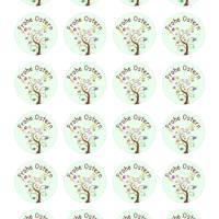 24 Sticker Etiketten Aufkleber, rund D= 4 cm, neu, Frohe Ostern Bild 2
