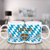 Tasse Lausbua mit Name aus Keramik / Personalisierbar / Tracht / Bayrisch / Bayern / Junge Bild 3