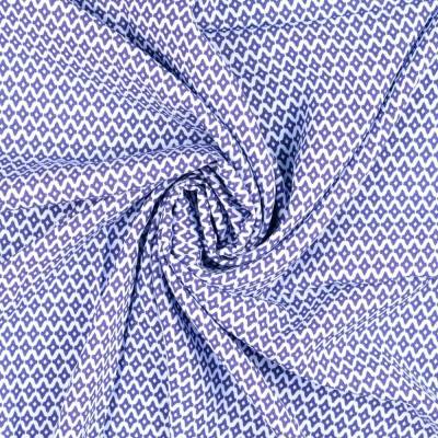 Viskose leichter Frühjahrs-/Sommerstoff Retro hellblau - blau (1m/10,-€)