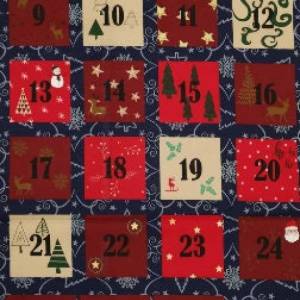 13,90 Euro/m Baumwolldruck, Weihnachten, Adventskalendern und Nikolaussocke Bild 2