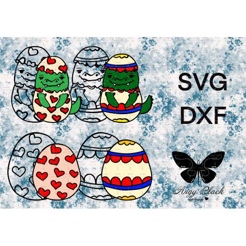 Odil, das Osterkrokodil, SVG und DXF