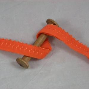 1 m elastisch Schrägband uni 13 mm, orange Bild 1
